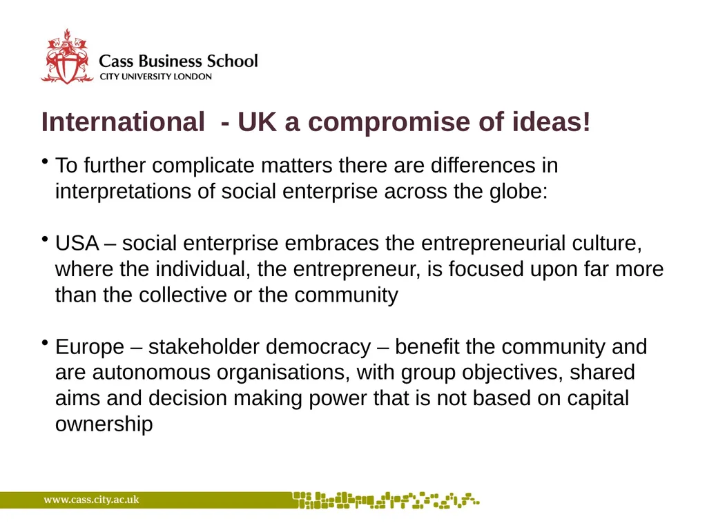 A critical perspective on Social Enterprise New - slide 9 of 15