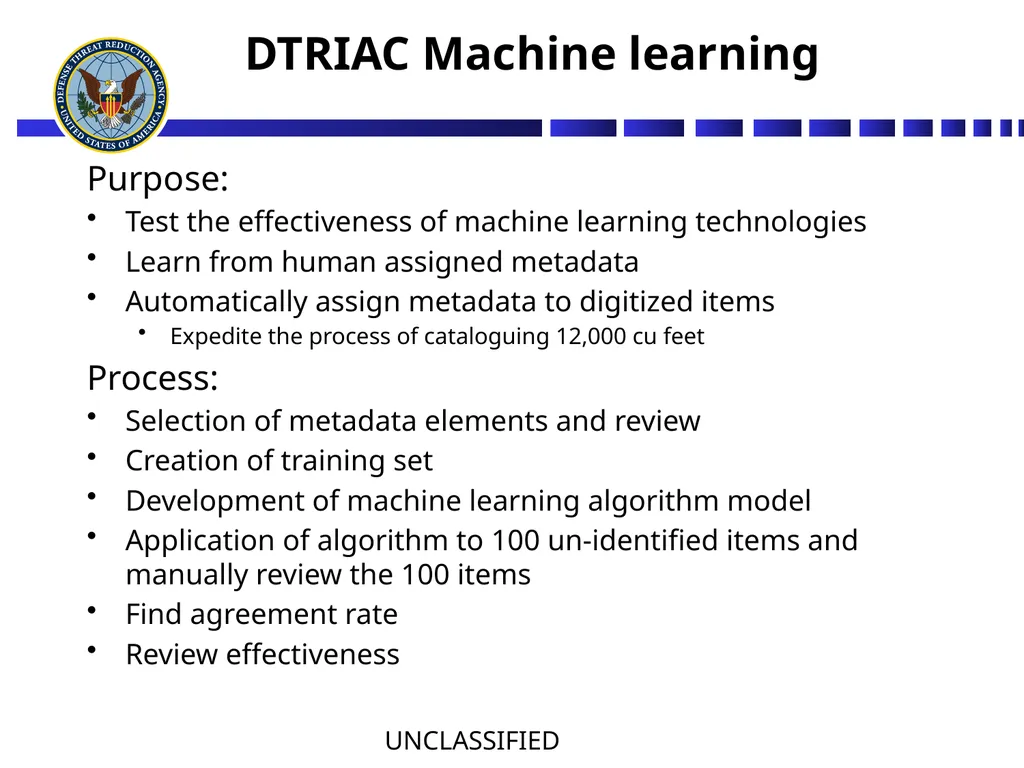 A supervised machine learning approach to - slide 7 of 15