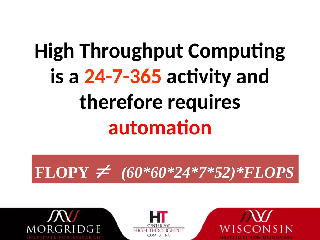 Welcome to HTCondor Week #15 (year #30 for our - slide 6 of 19