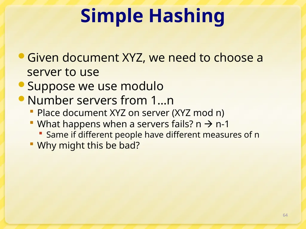 15-446 Distributed Systems Spring 2009 L-6 Naming - slide 46 of 48