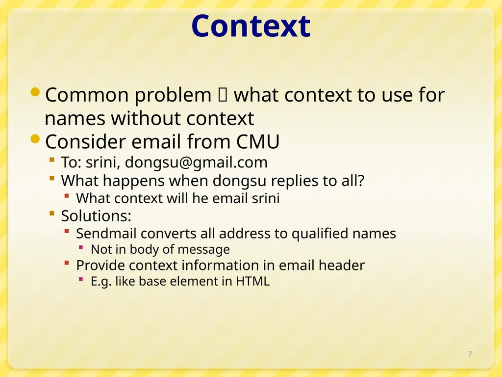 15-446 Distributed Systems Spring 2009 L-6 Naming - slide 7 of 48