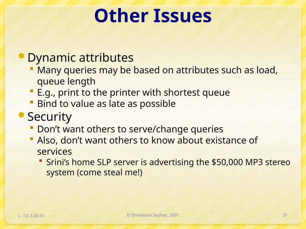 15-446 Distributed Systems Spring 2009 L-6 Naming - slide 31 of 48