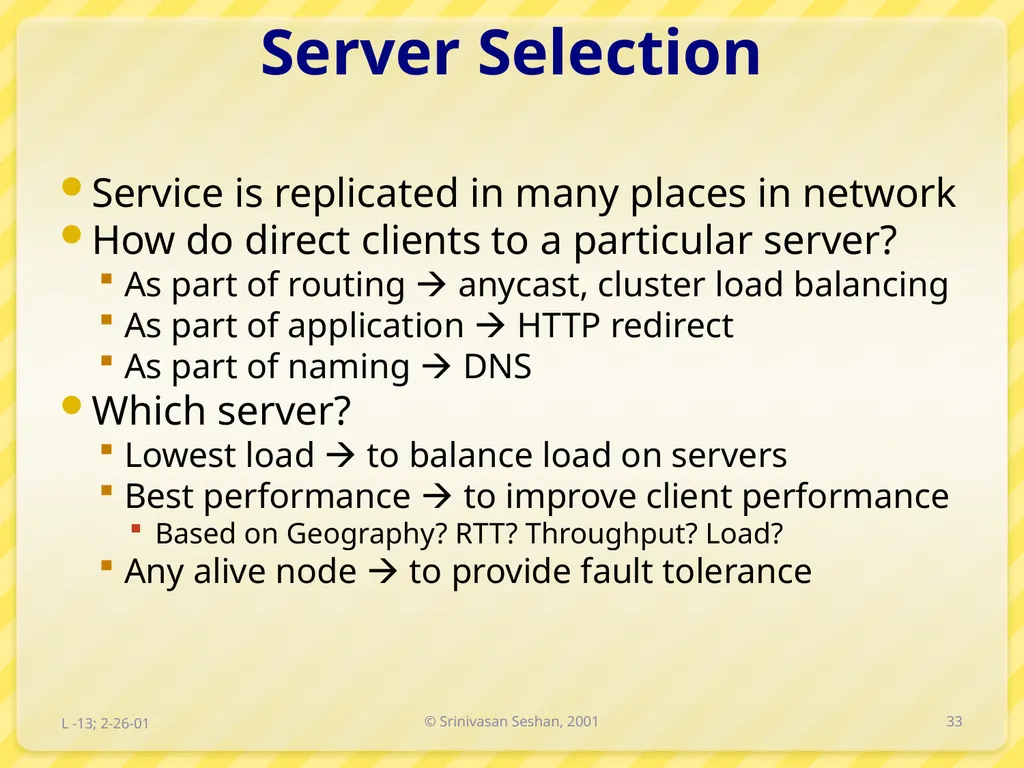 15-446 Distributed Systems Spring 2009 L-6 Naming - slide 33 of 48