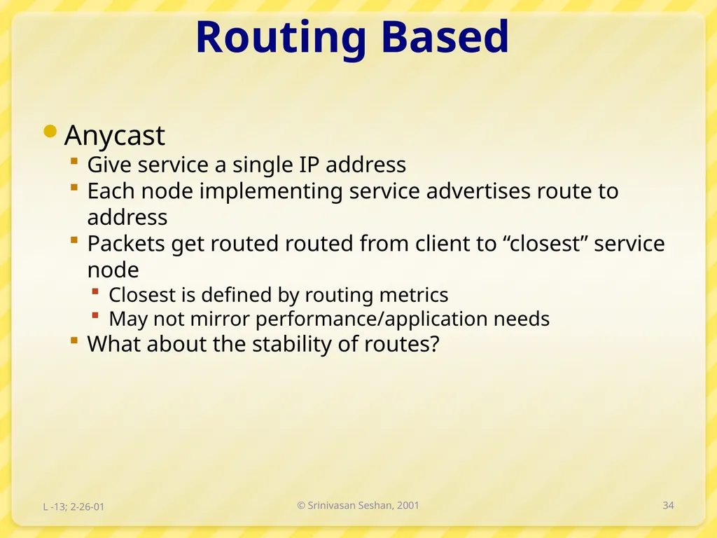 15-446 Distributed Systems Spring 2009 L-6 Naming - slide 34 of 48