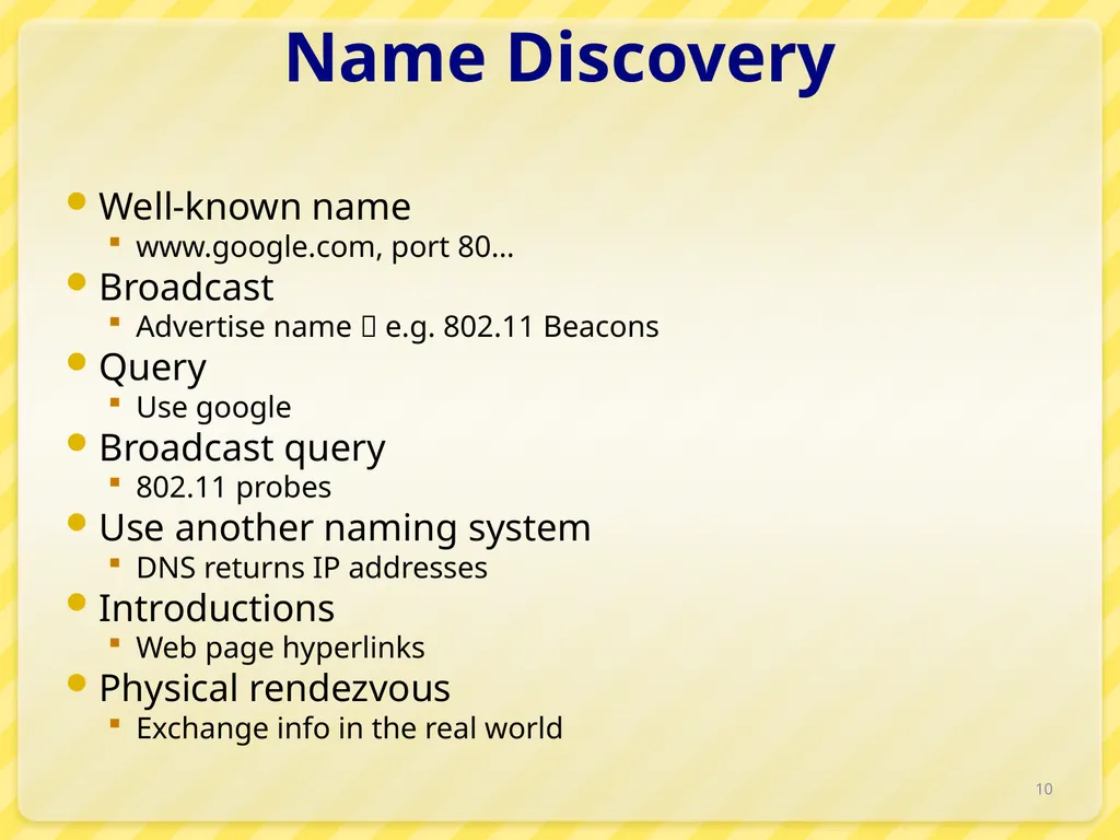 15-446 Distributed Systems Spring 2009 L-6 Naming - slide 10 of 48
