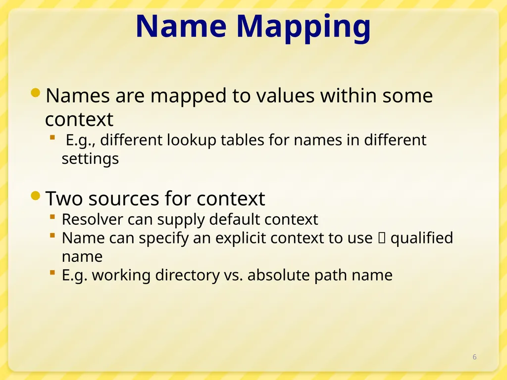 15-446 Distributed Systems Spring 2009 L-6 Naming - slide 6 of 48