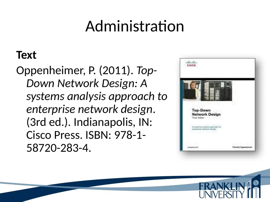 ITEC 275 Computer Networks – Switching, Routing, - slide 9 of 52