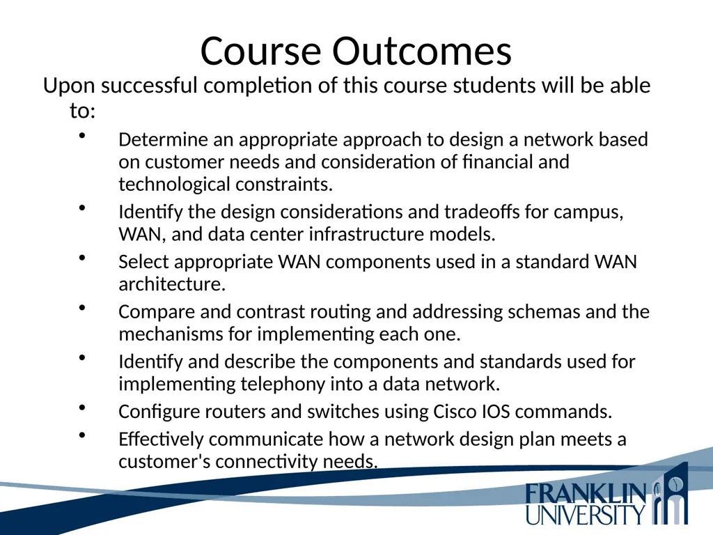 ITEC 275 Computer Networks – Switching, Routing, - slide 16 of 52