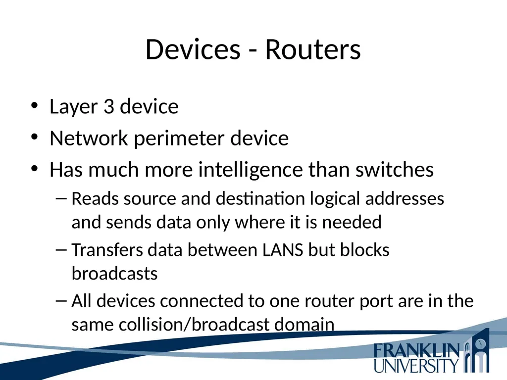 ITEC 275 Computer Networks – Switching, Routing, - slide 44 of 52