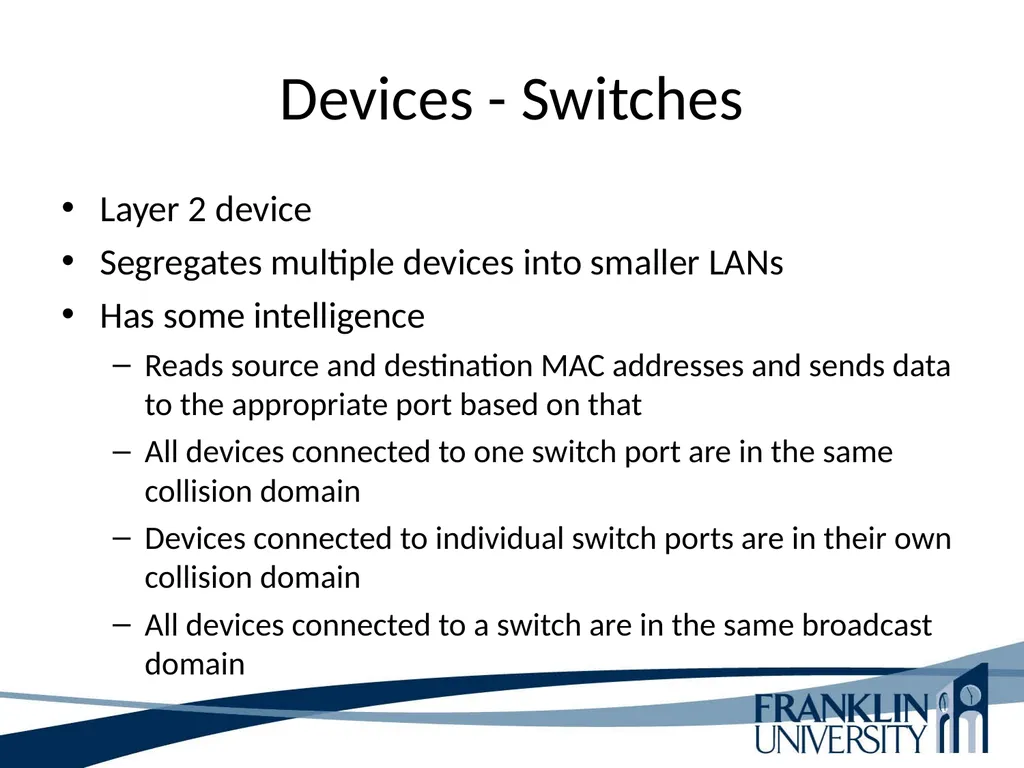 ITEC 275 Computer Networks – Switching, Routing, - slide 41 of 52