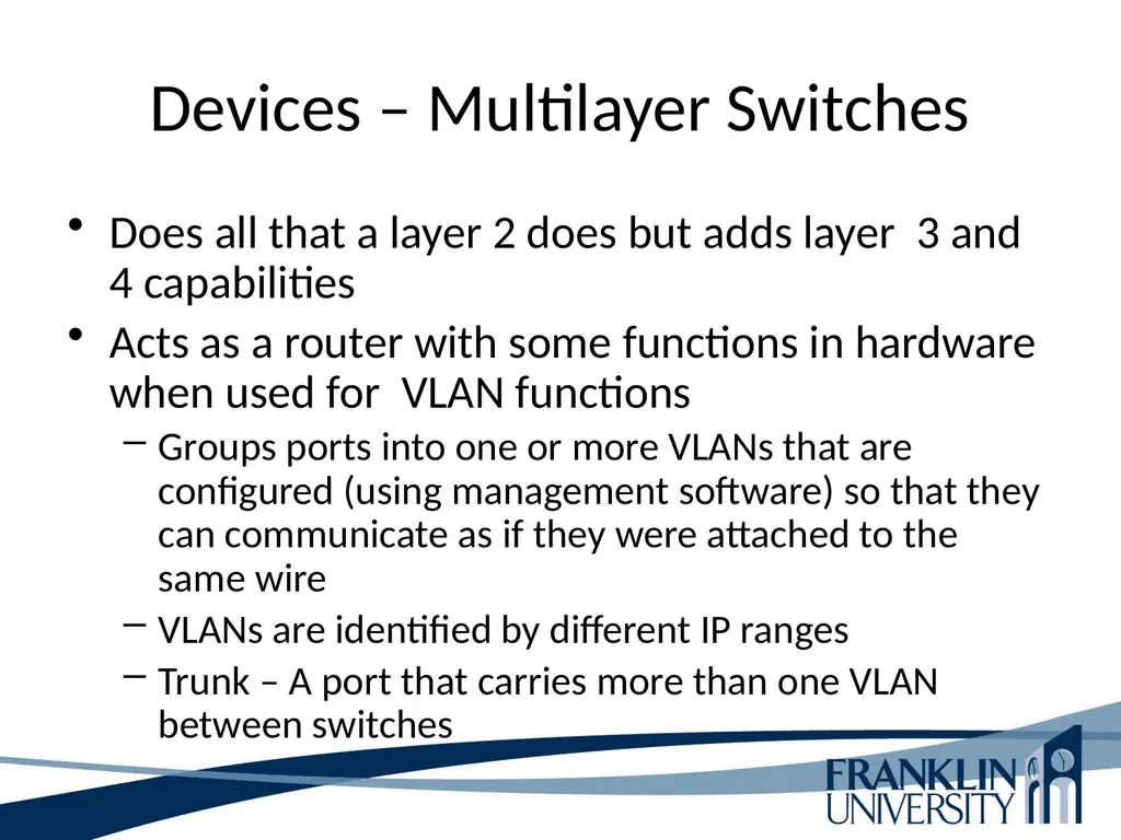 ITEC 275 Computer Networks – Switching, Routing, - slide 42 of 52