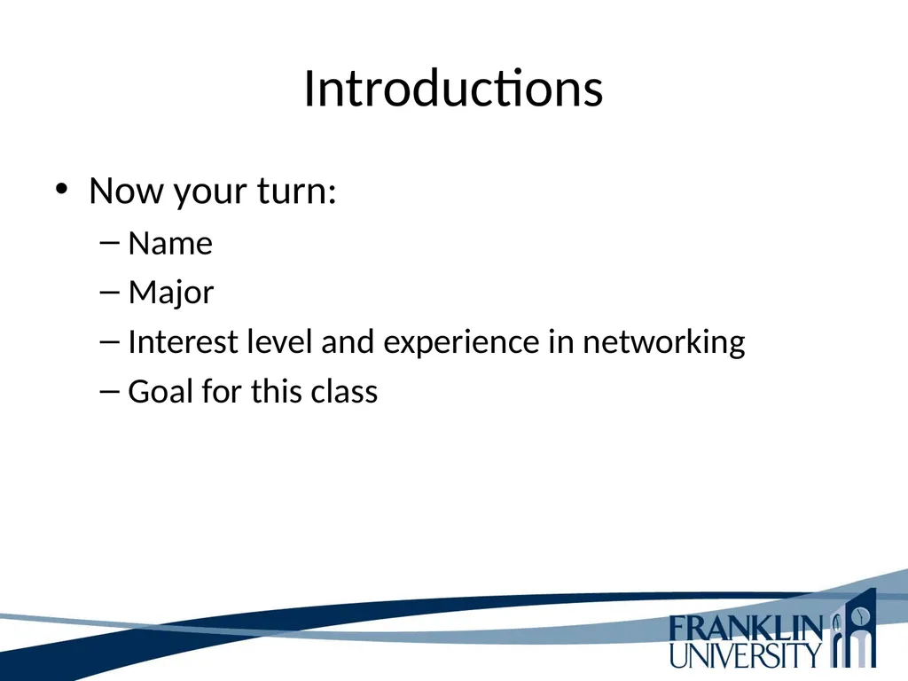 ITEC 275 Computer Networks – Switching, Routing, - slide 5 of 52