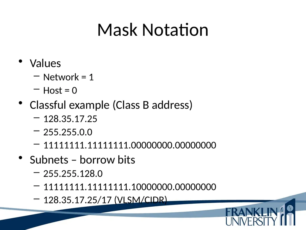 ITEC 275 Computer Networks – Switching, Routing, - slide 47 of 52