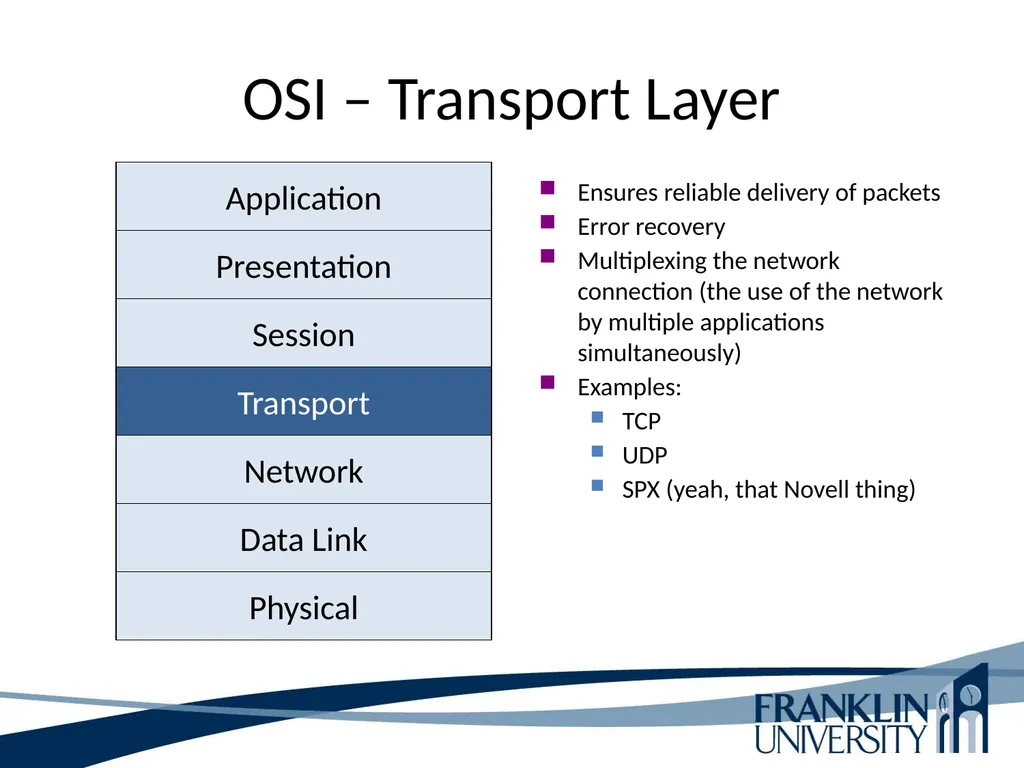 ITEC 275 Computer Networks – Switching, Routing, - slide 29 of 52