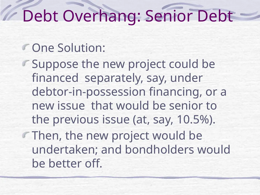 Capital Structure and Stockholder Incentives P.V. - slide 36 of 37