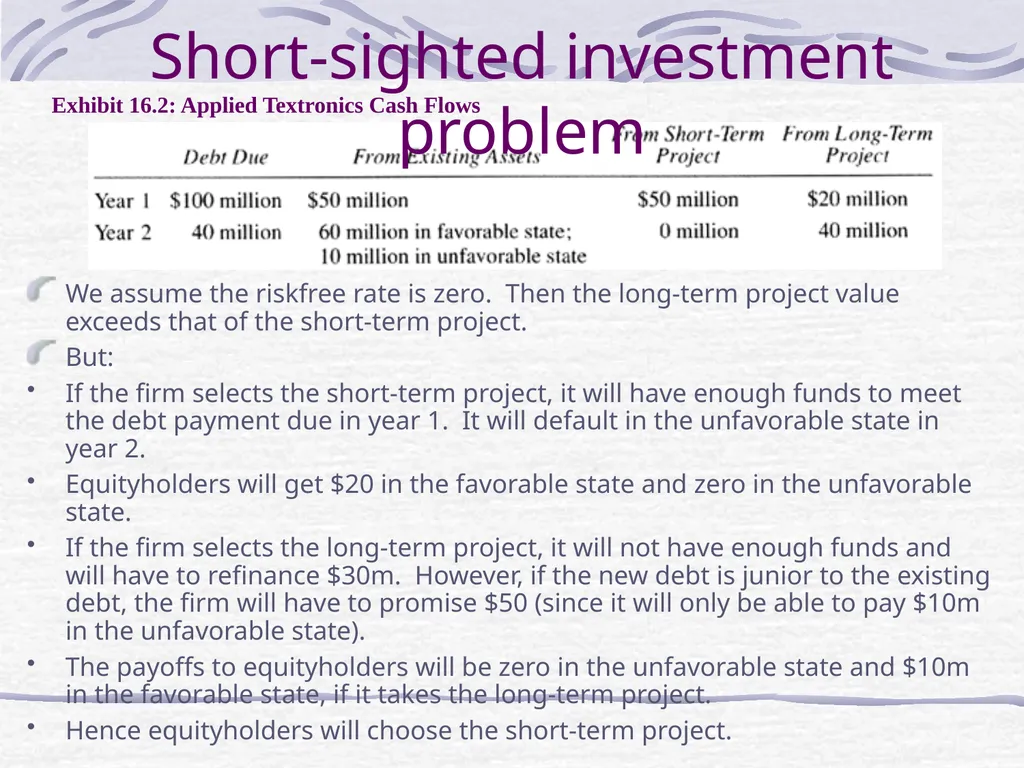 Capital Structure and Stockholder Incentives P.V. - slide 22 of 37