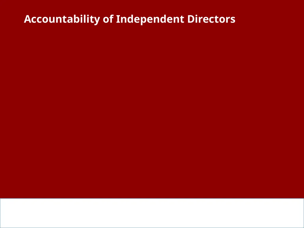 Independent Directors: Functions, Responsibilities - slide 18 of 37
