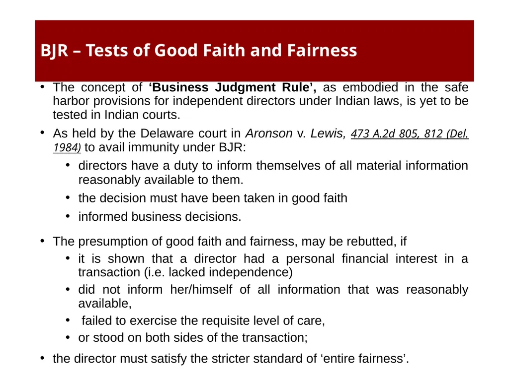 Independent Directors: Functions, Responsibilities - slide 20 of 37