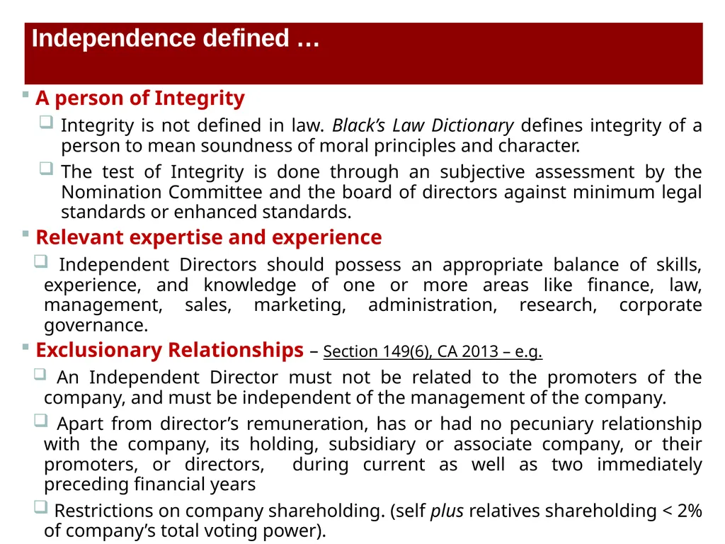 Independent Directors: Functions, Responsibilities - slide 5 of 37
