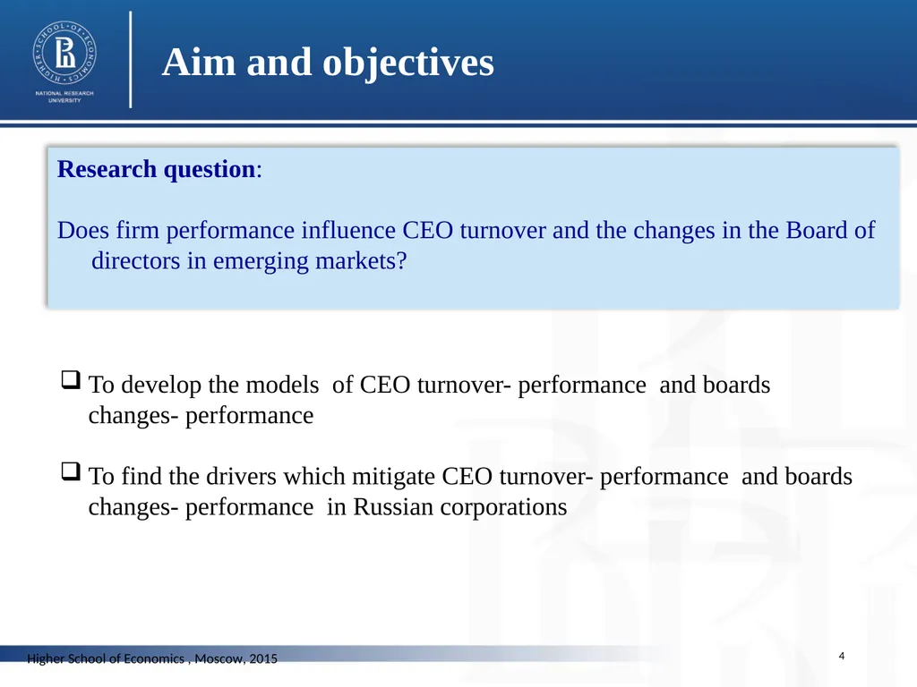 Does corporate performance matter for the changes - slide 4 of 23