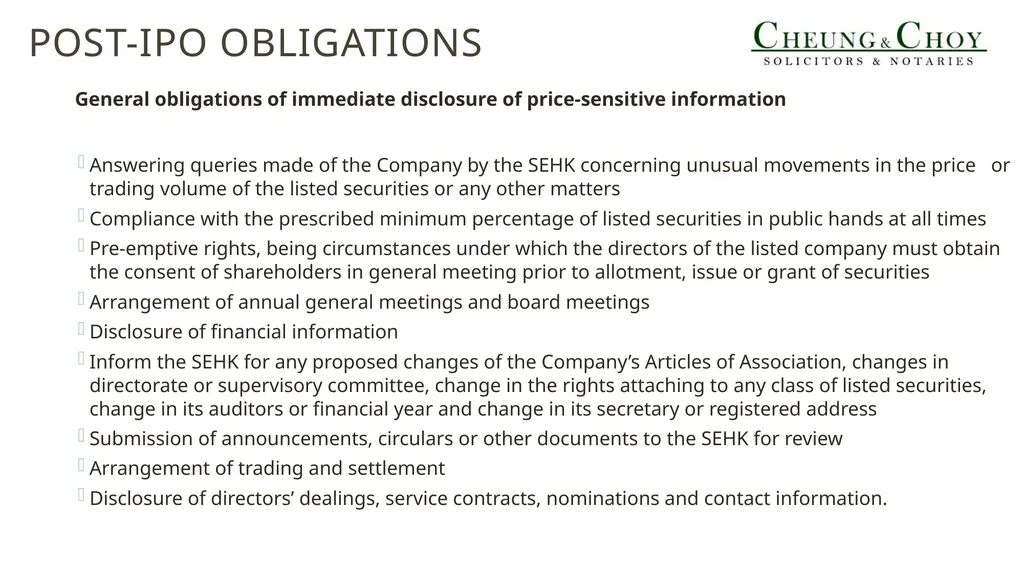 Introduction of Listing on The GEM OF THE Stock - slide 10 of 12
