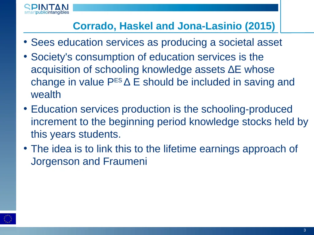Education as social infrastructure Carol Corrado, - slide 3 of 18