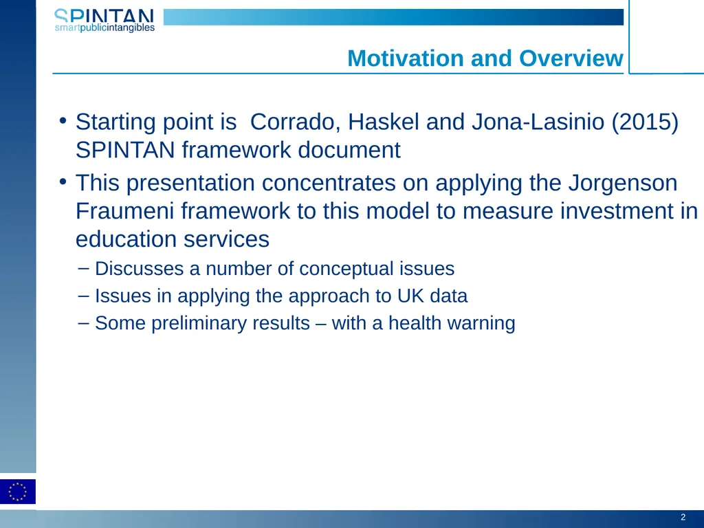 Education as social infrastructure Carol Corrado, - slide 2 of 18