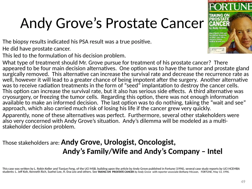 TEACHING MULTI-OBJECTIVE MULTI-STAKEHOLDER - slide 49 of 66