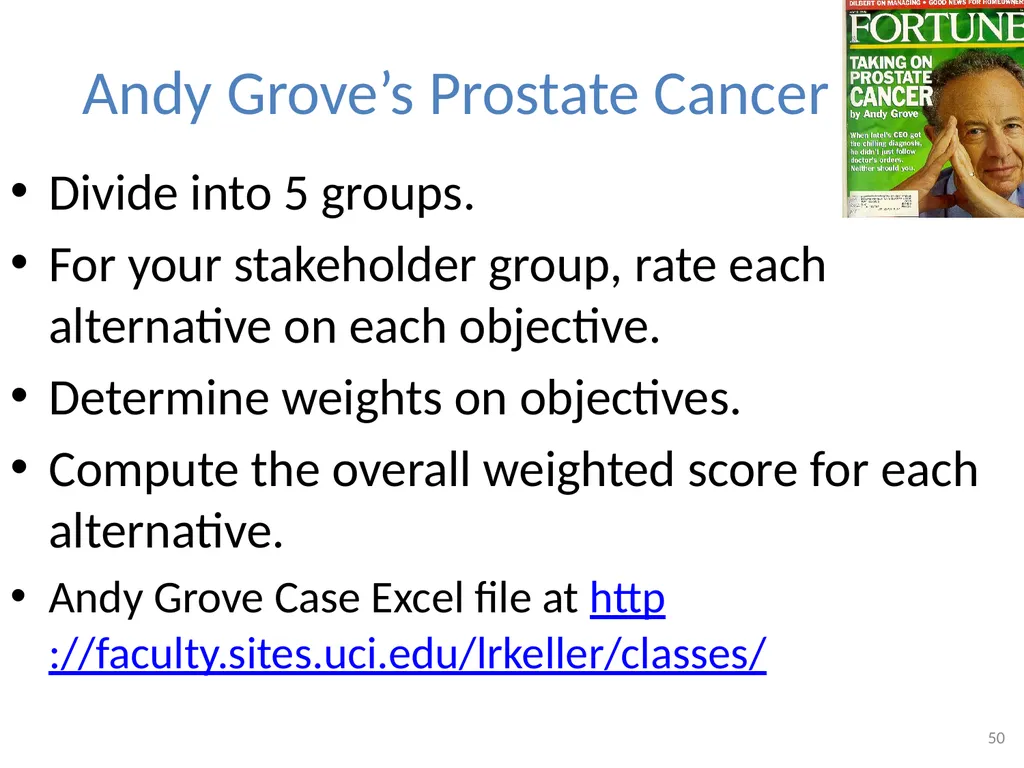 TEACHING MULTI-OBJECTIVE MULTI-STAKEHOLDER - slide 50 of 66