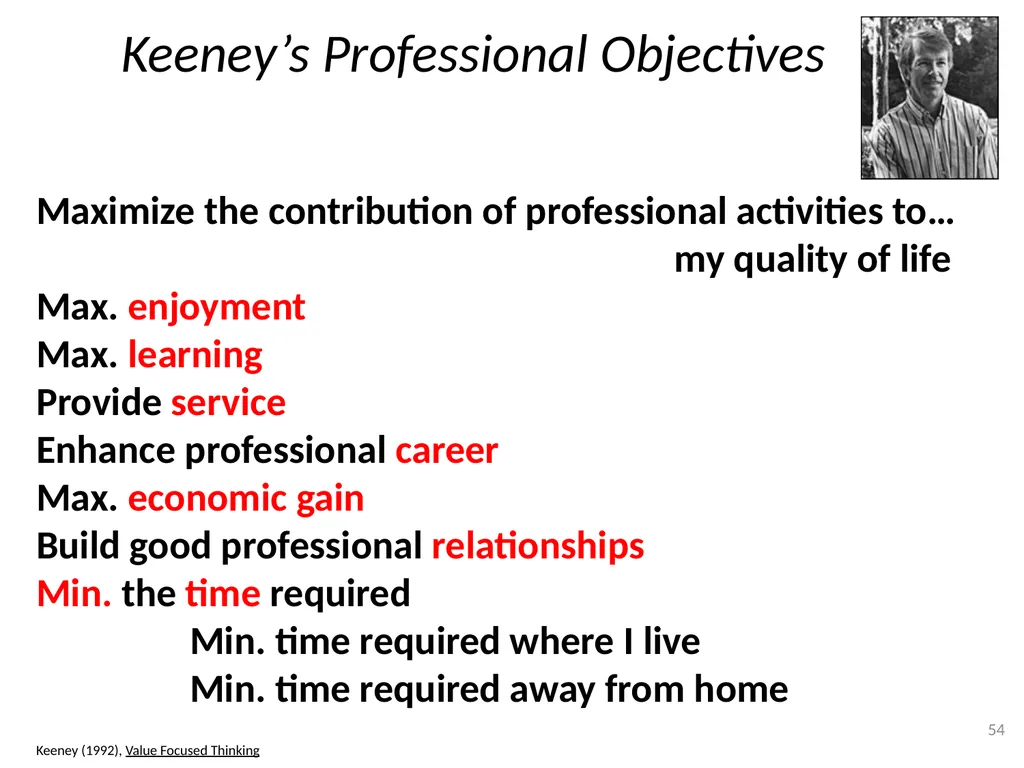 TEACHING MULTI-OBJECTIVE MULTI-STAKEHOLDER - slide 54 of 66