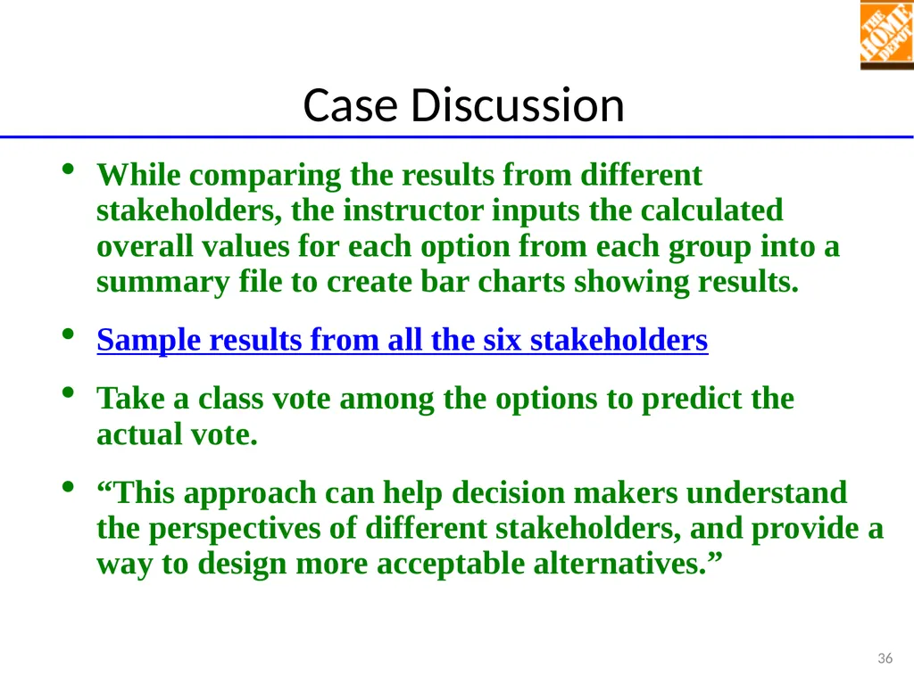TEACHING MULTI-OBJECTIVE MULTI-STAKEHOLDER - slide 36 of 66