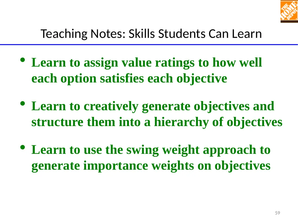 TEACHING MULTI-OBJECTIVE MULTI-STAKEHOLDER - slide 59 of 66