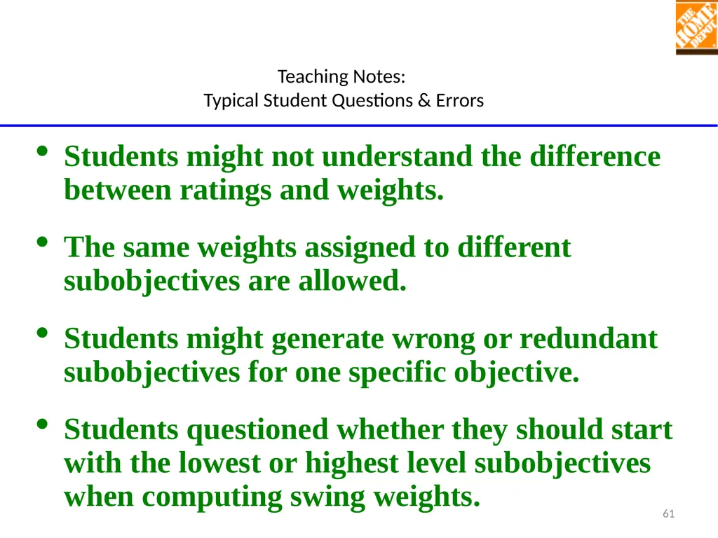 TEACHING MULTI-OBJECTIVE MULTI-STAKEHOLDER - slide 61 of 66