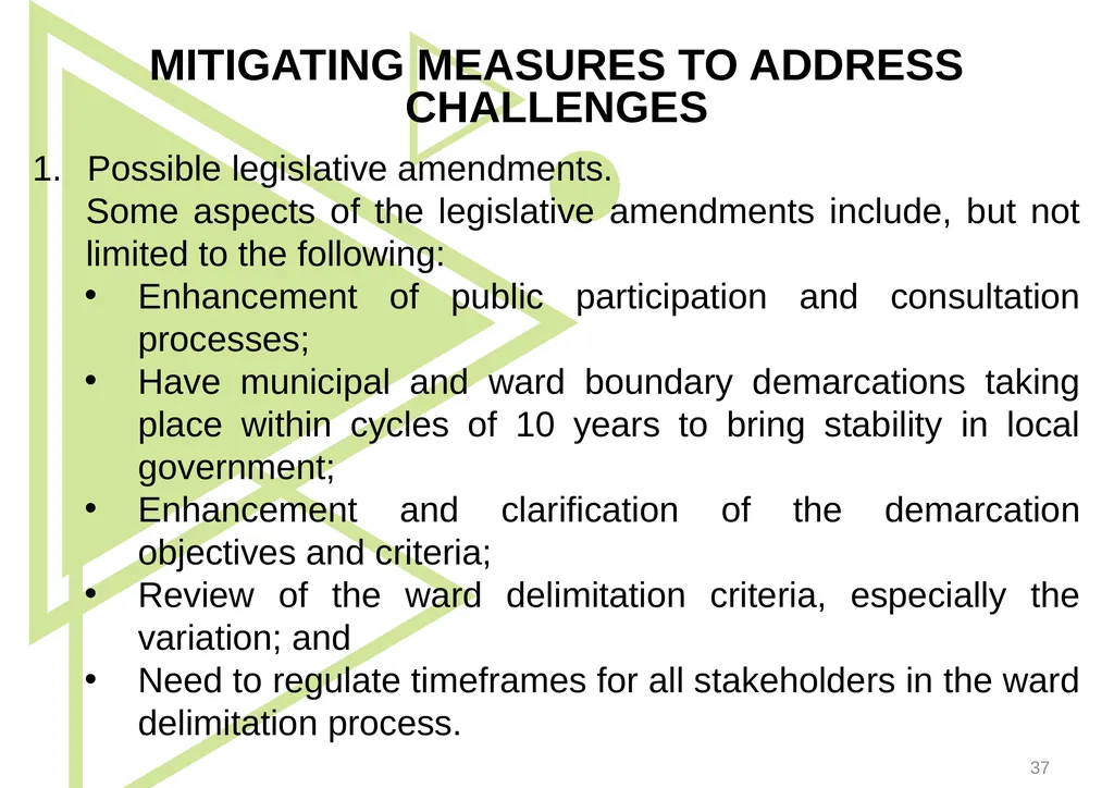 1 Presentation to the Portfolio Committee on - slide 37 of 42