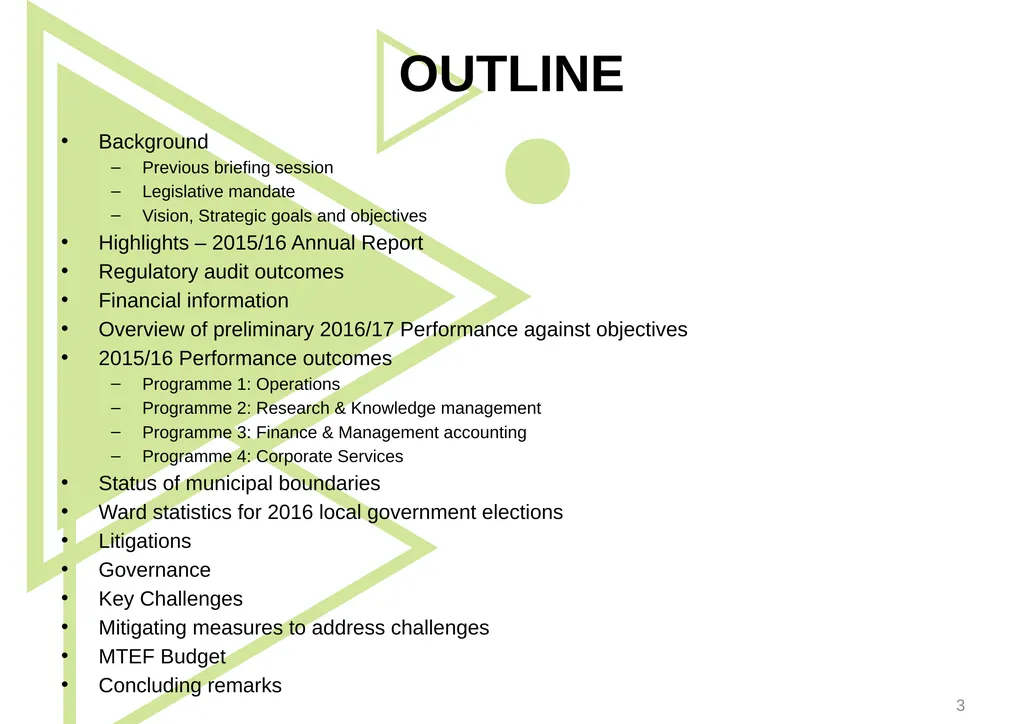 1 Presentation to the Portfolio Committee on - slide 3 of 42