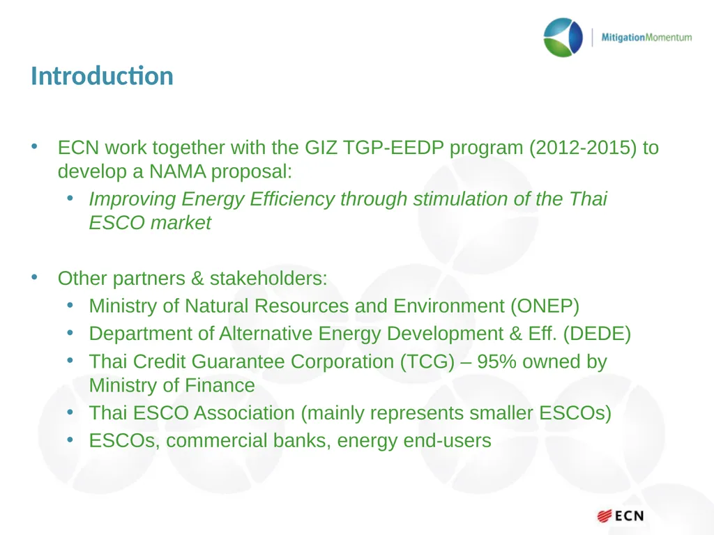 Transforming the ESCO market in Thailand Asian - slide 4 of 15