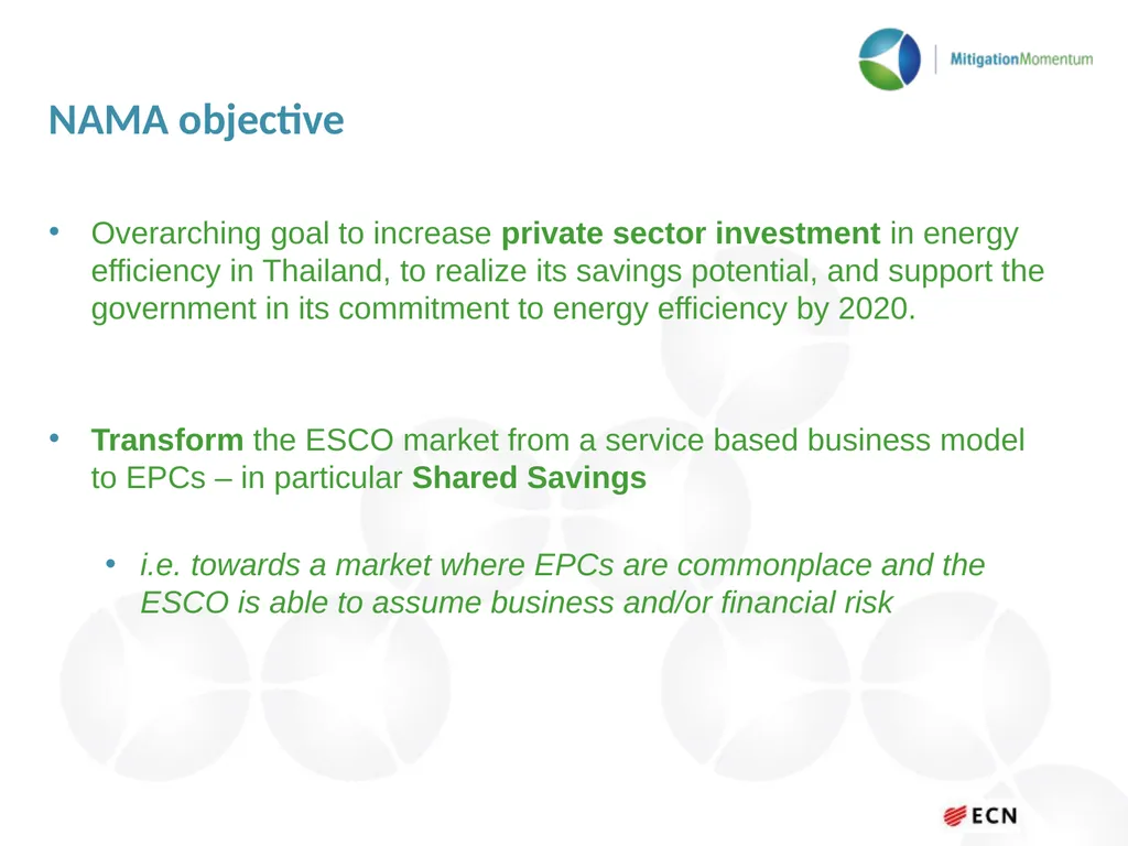 Transforming the ESCO market in Thailand Asian - slide 9 of 15