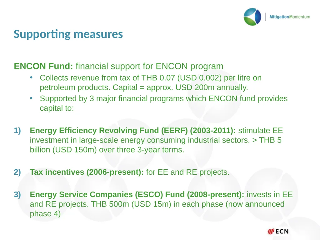 Transforming the ESCO market in Thailand Asian - slide 6 of 15