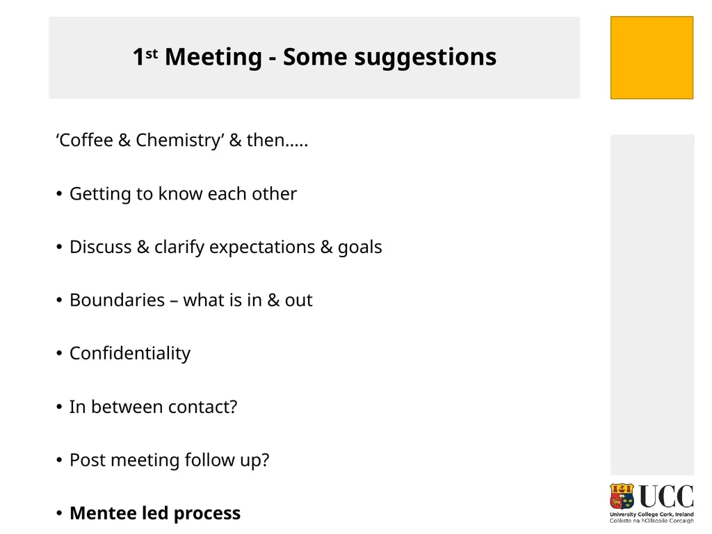 MENTORING FOR RESEARCHERS Paolo Saporito and Mary - slide 12 of 27