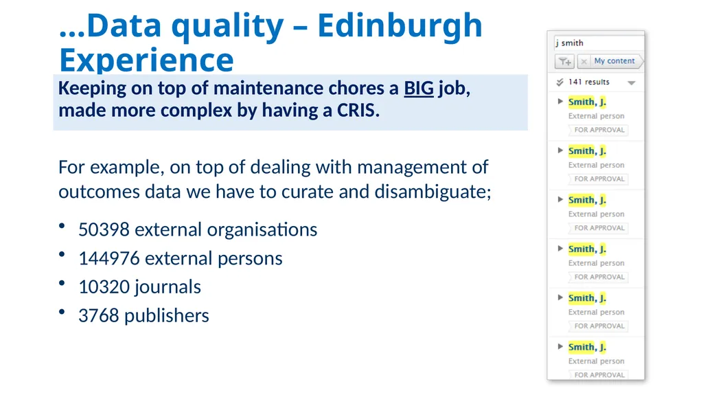 ‘Current Research Information Systems (CRIS): What - slide 14 of 18