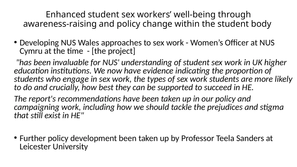 Making Change Through Research and Impact - slide 11 of 16