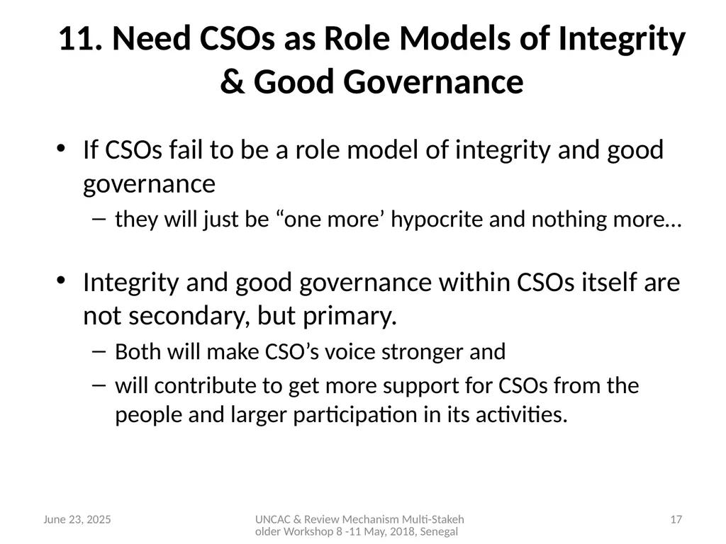 ENHANCING ACCOUNTABILITY & PUBLIC FINANCE - slide 17 of 20