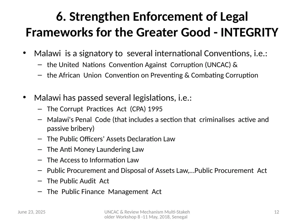 ENHANCING ACCOUNTABILITY & PUBLIC FINANCE - slide 12 of 20