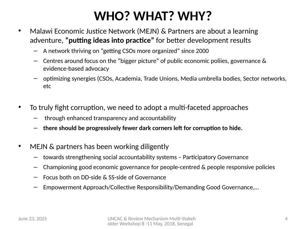 ENHANCING ACCOUNTABILITY & PUBLIC FINANCE - slide 4 of 20