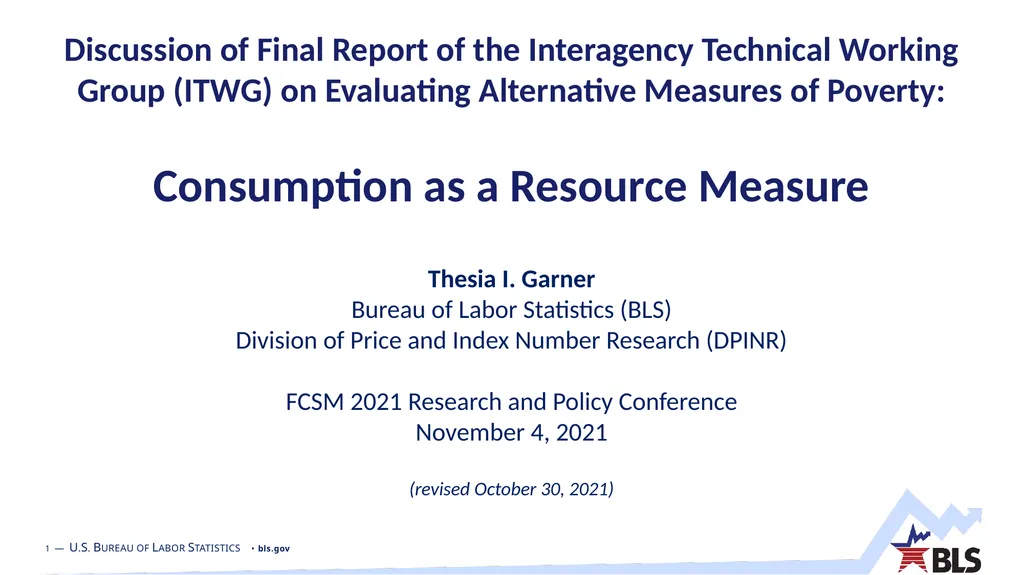 Discussion of Final Report of the Interagency
