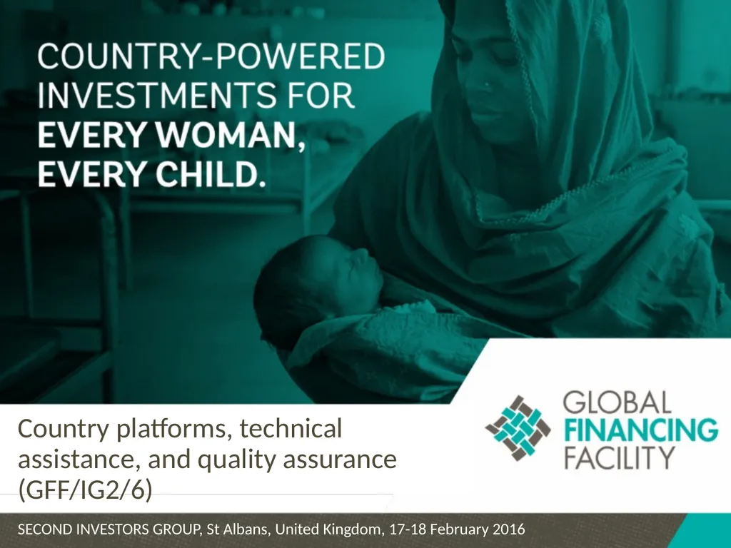 Country platforms, technical assistance, and - slide 1 of 16