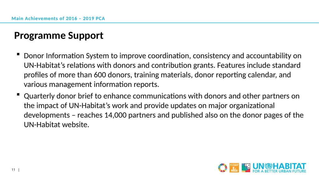 2020 ANNUAL JOINT DONOR CONSULTATIONS 26 NOVEMBER - slide 11 of 13
