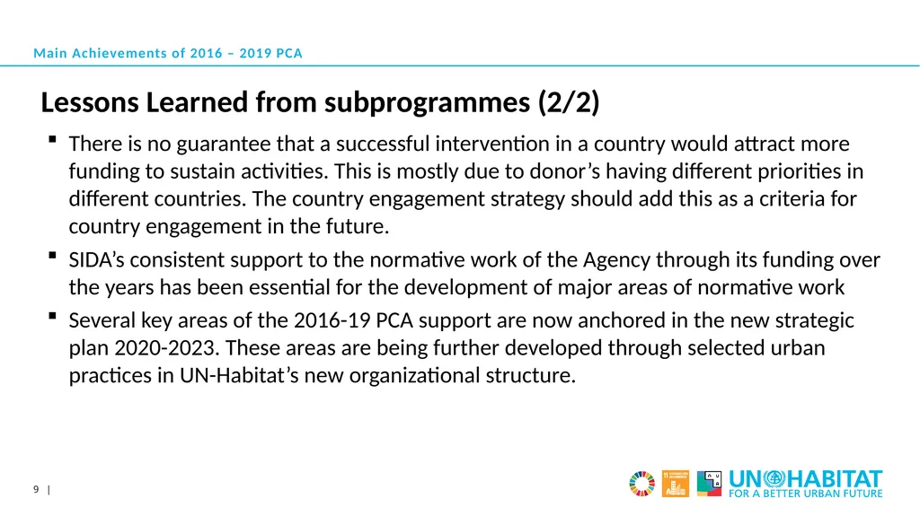 2020 ANNUAL JOINT DONOR CONSULTATIONS 26 NOVEMBER - slide 9 of 13
