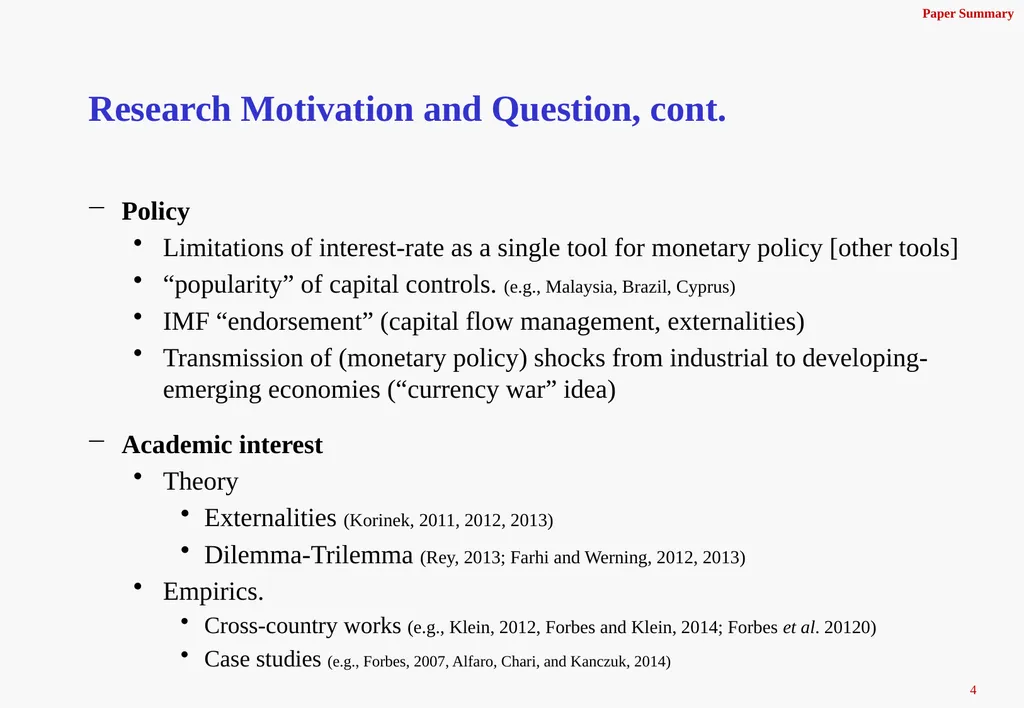The Real Effects of Capital Controls: Credit - slide 4 of 29