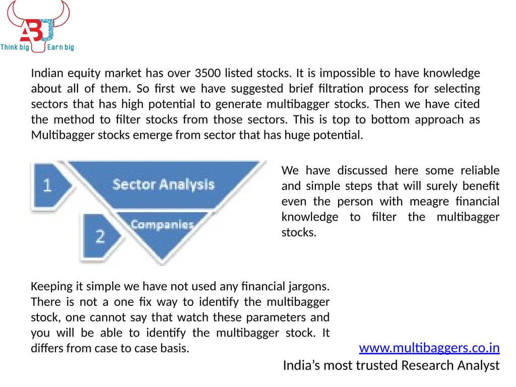 Simple yet Proven Method to Pick Multibagger - slide 3 of 7